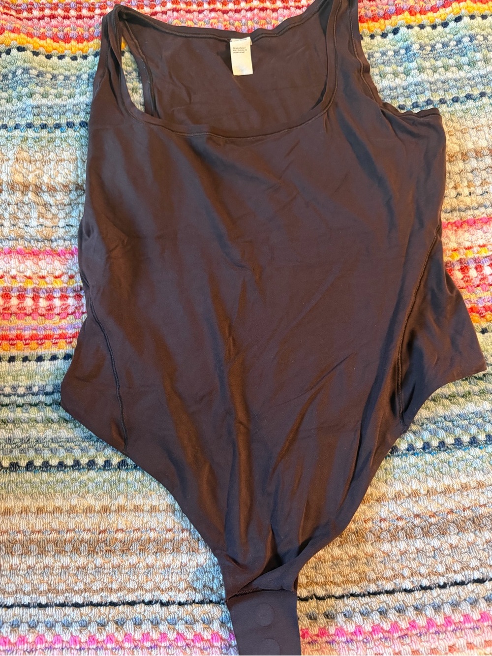Lululemon Wundermost UltraSoft
Nulu Square-Neck Sleeveless Bodysuit French Press